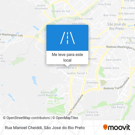 Rua Manoel Cheiddi mapa