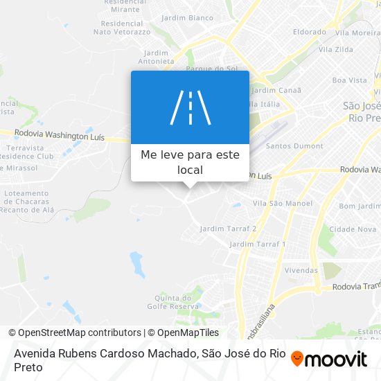 Avenida Rubens Cardoso Machado mapa
