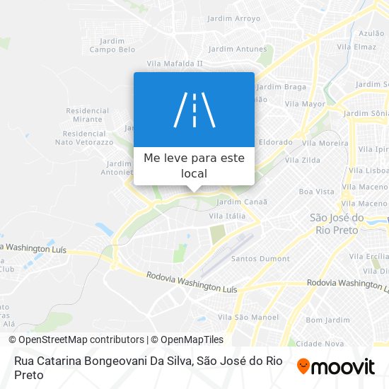 Rua Catarina Bongeovani Da Silva mapa