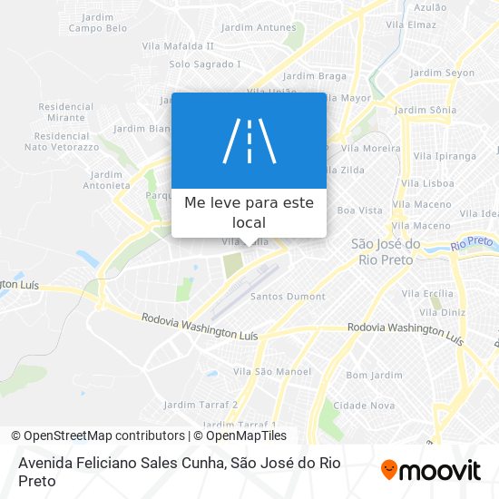 Avenida Feliciano Sales Cunha mapa