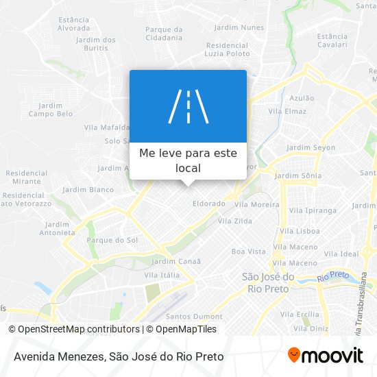 Avenida Menezes mapa