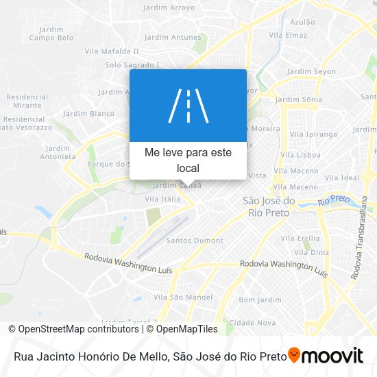 Rua Jacinto Honório De Mello mapa