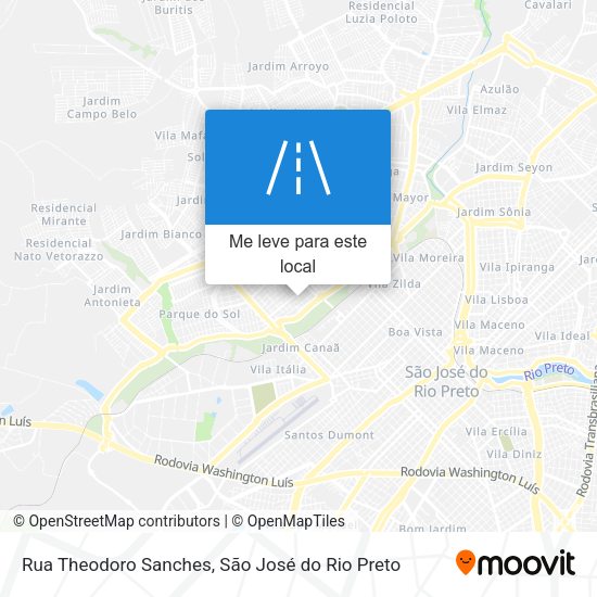 Rua Theodoro Sanches mapa