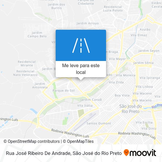 Rua José Ribeiro De Andrade mapa