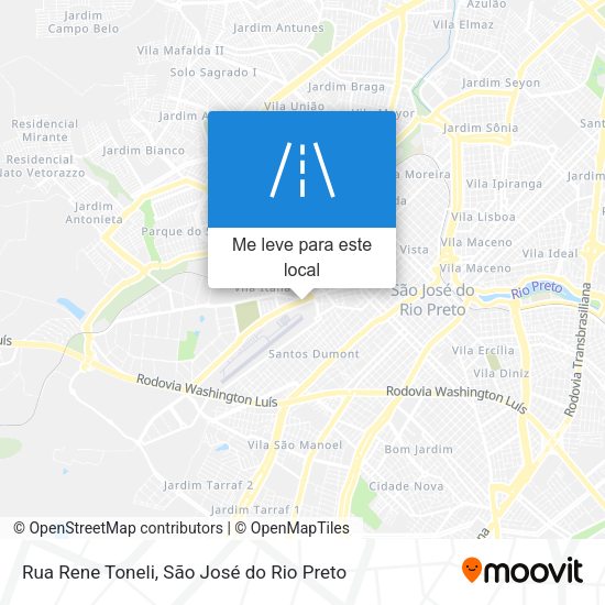 Rua Rene Toneli mapa