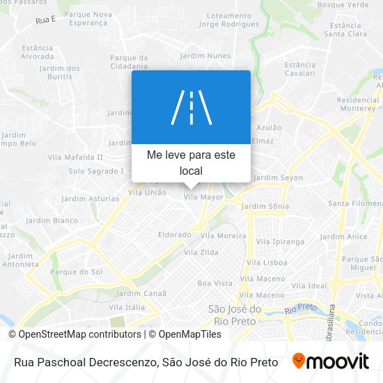 Rua Paschoal Decrescenzo mapa