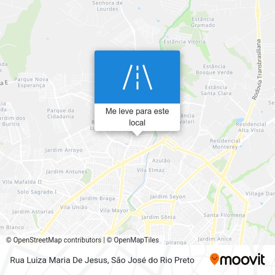 Rua Luiza Maria De Jesus mapa