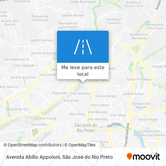 Avenida Abílio Appoloni mapa