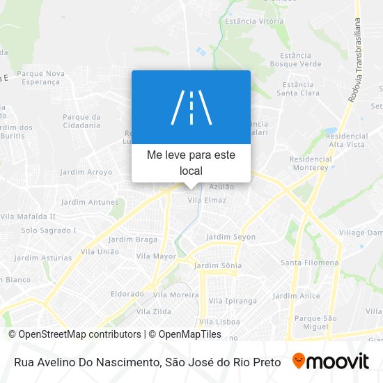 Rua Avelino Do Nascimento mapa