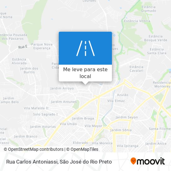 Rua Carlos Antoniassi mapa