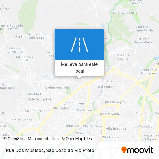 Rua Dos Musicos mapa