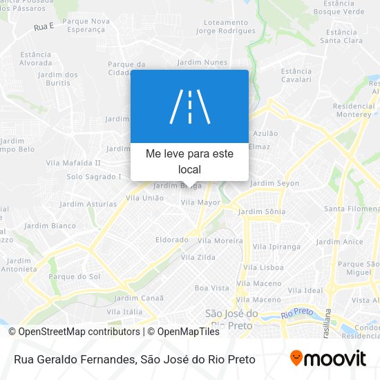 Rua Geraldo Fernandes mapa