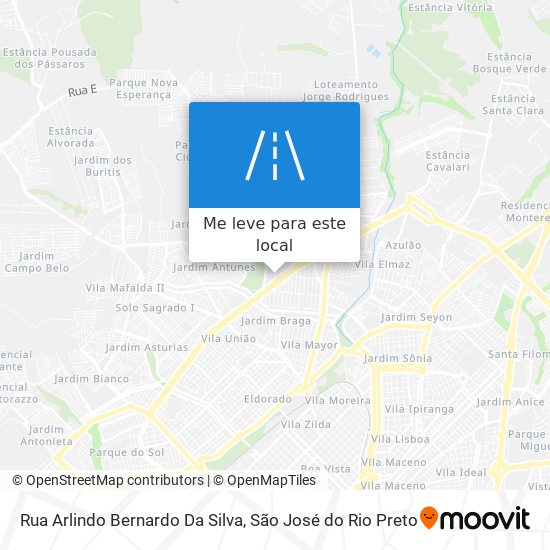 Rua Arlindo Bernardo Da Silva mapa