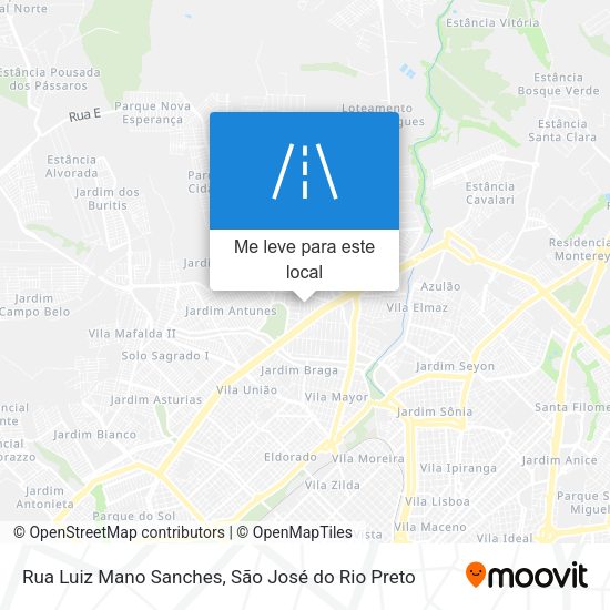 Rua Luiz Mano Sanches mapa