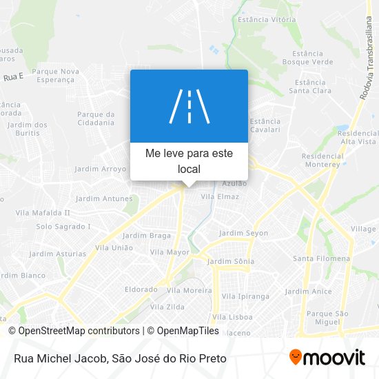 Rua Michel Jacob mapa