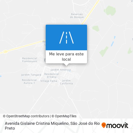 Avenida Gislaine Cristina Miquelino mapa