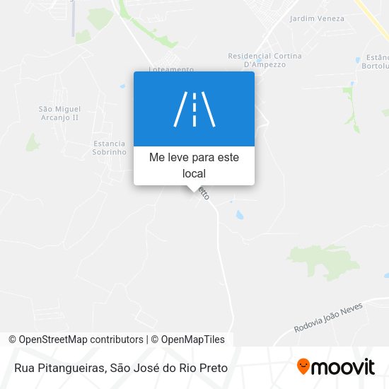 Rua Pitangueiras mapa