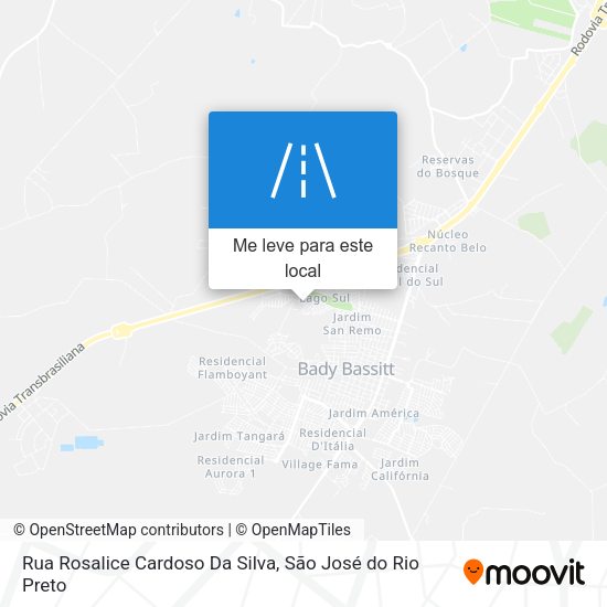 Rua Rosalice Cardoso Da Silva mapa