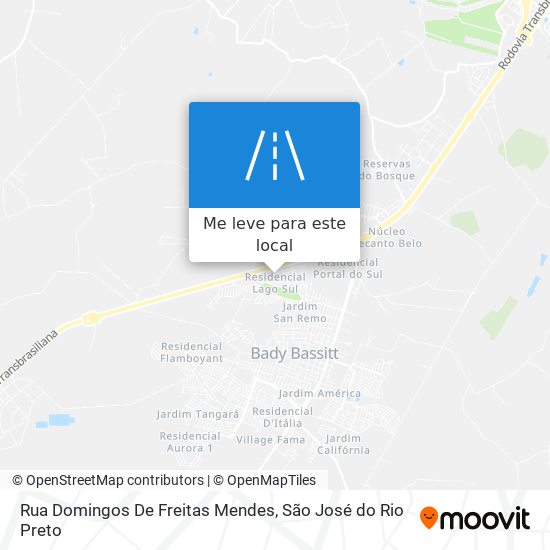 Rua Domingos De Freitas Mendes mapa