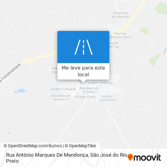 Rua Antônio Marques De Mendonça mapa