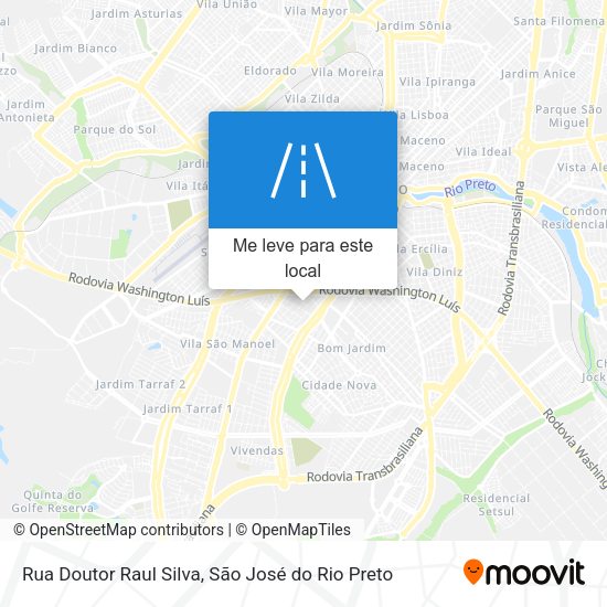 Rua Doutor Raul Silva mapa