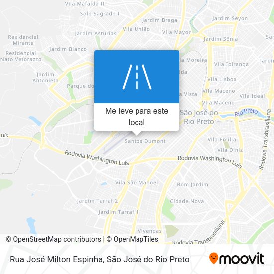 Rua José Milton Espinha mapa
