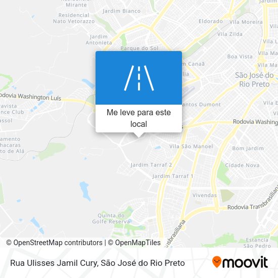 Rua Ulisses Jamil Cury mapa