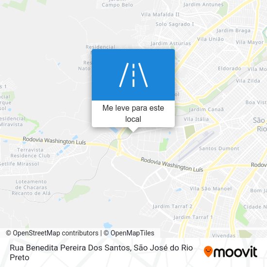 Rua Benedita Pereira Dos Santos mapa