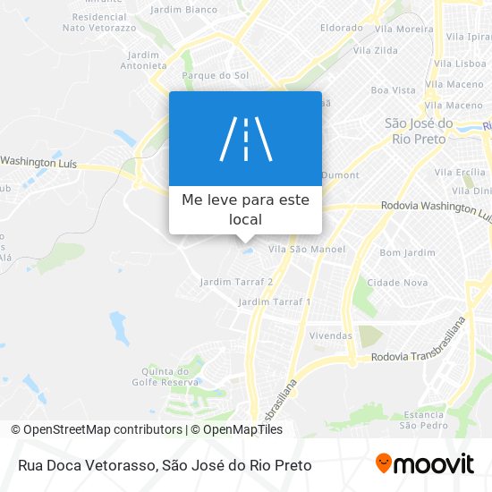 Rua Doca Vetorasso mapa