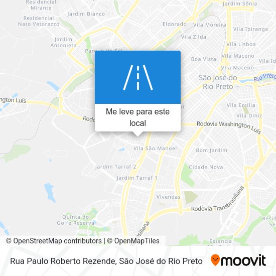 Rua Paulo Roberto Rezende mapa