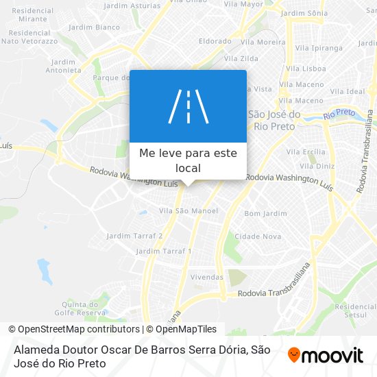 Alameda Doutor Oscar De Barros Serra Dória mapa