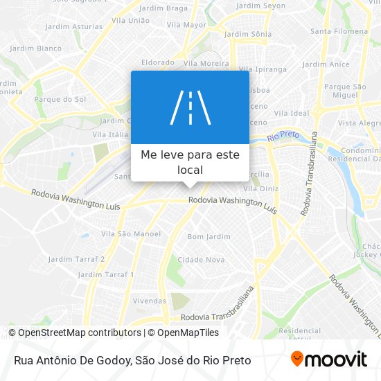 Rua Antônio De Godoy mapa