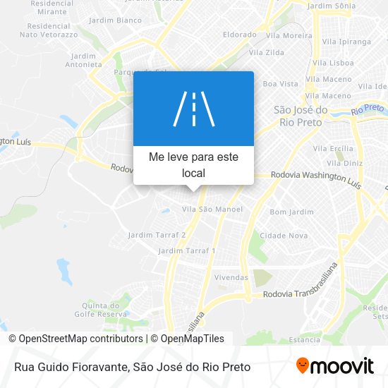 Rua Guido Fioravante mapa