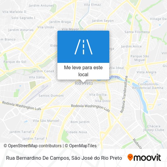 Rua Bernardino De Campos mapa