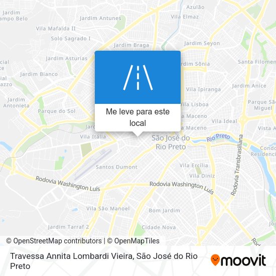 Travessa Annita Lombardi Vieira mapa