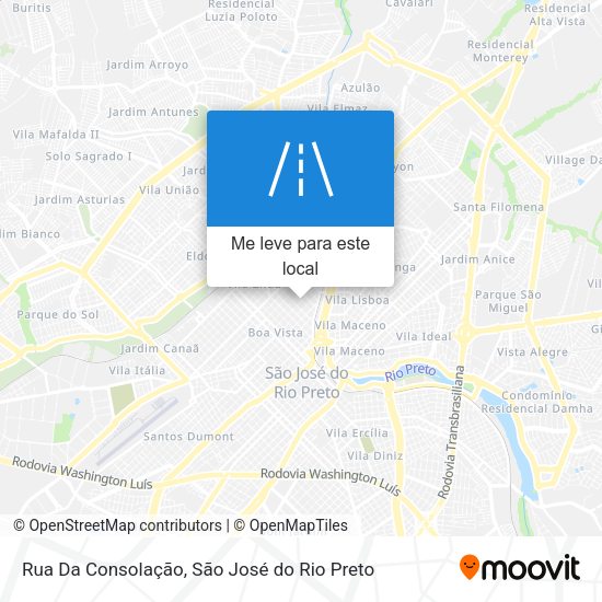 Rua Da Consolação mapa