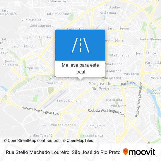 Rua Stélio Machado Loureiro mapa