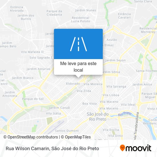 Rua Wilson Camarin mapa