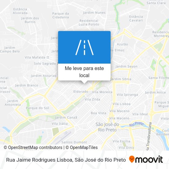 Rua Jaime Rodrigues Lisboa mapa