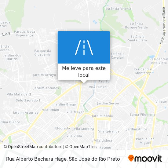 Rua Alberto Bechara Hage mapa