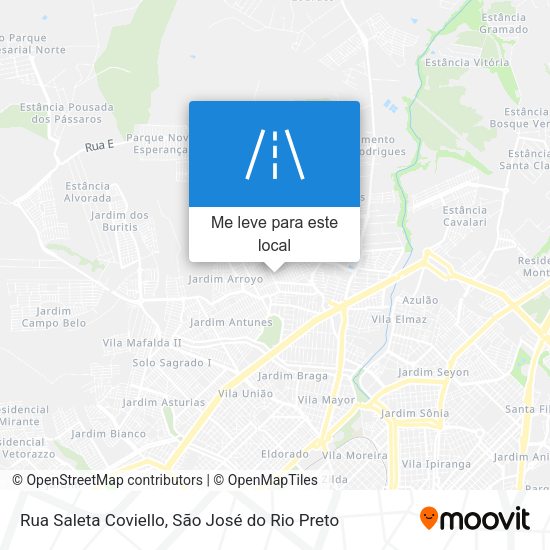 Rua Saleta Coviello mapa