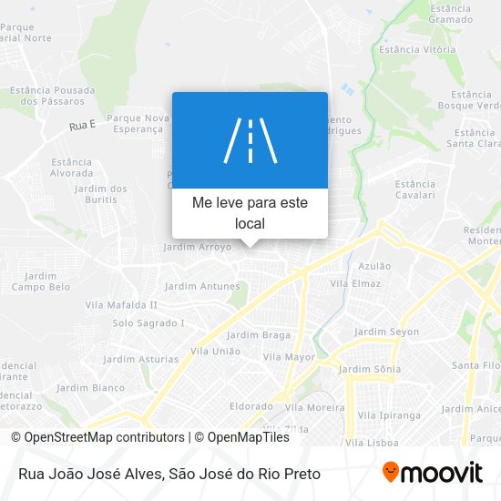Rua João José Alves mapa
