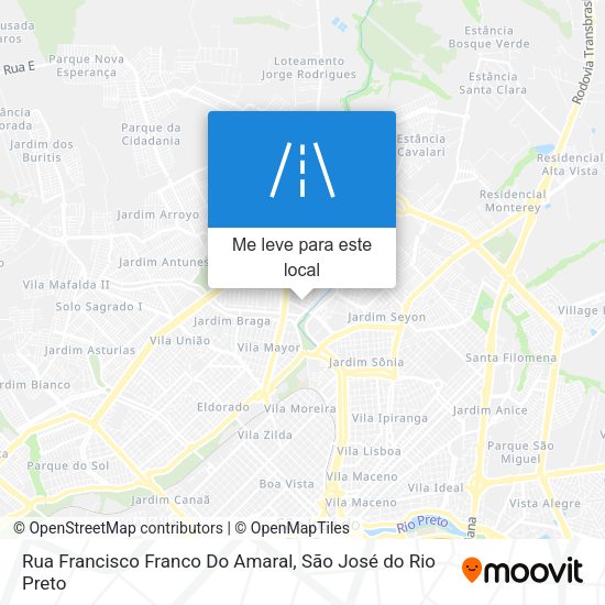 Rua Francisco Franco Do Amaral mapa