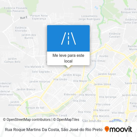 Rua Roque Martins Da Costa mapa