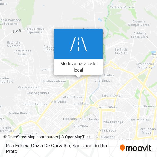 Rua Ednéia Guzzi De Carvalho mapa