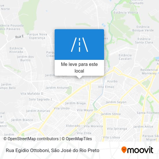 Rua Egidio Ottoboni mapa