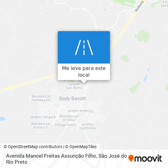 Avenida Manoel Freitas Assunção Filho mapa