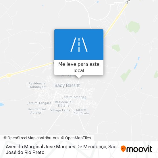 Avenida Marginal José Marques De Mendonça mapa