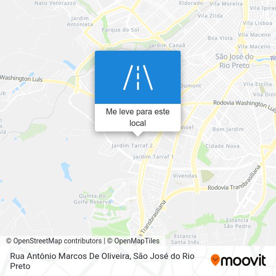 Rua Antônio Marcos De Oliveira mapa