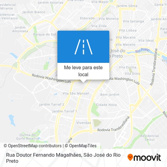 Rua Doutor Fernando Magalhães mapa